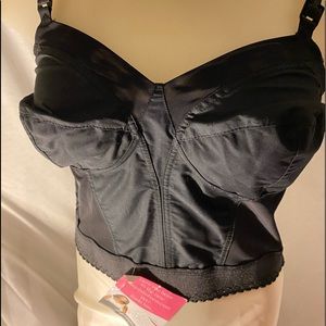 Exquisite 38B Black Long Line Bra